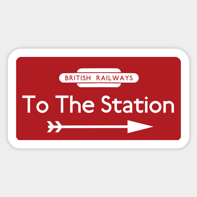 To The Station Sticker by Random Railways